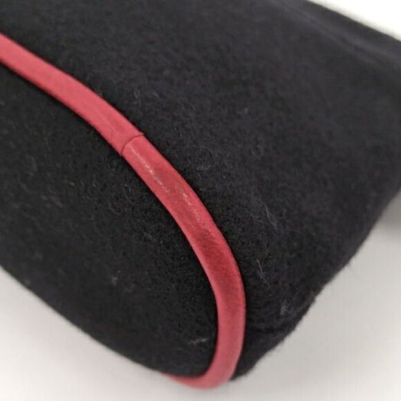 Hermes Bolide Pouch 20 Handbag Wool Black - Picture 3 of 8